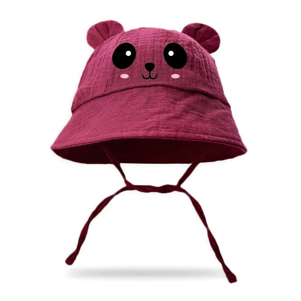 Cute Baby Bear Hat For Boys And Girls Breathable Beach Hat