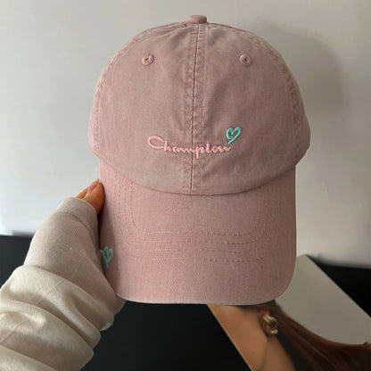 1pc Korean Style Letter Embroidered Baseball Caps for Women Men Summer