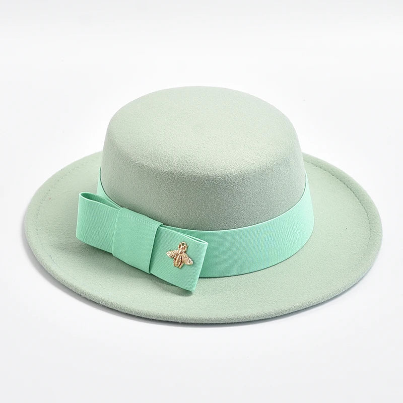 Fedora Hat For Women Fashion Formal Wedding Decorate Church Cap