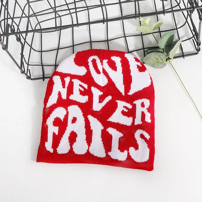 Y2k Letter Knitted Hat Autumn Winter Street New Unisex