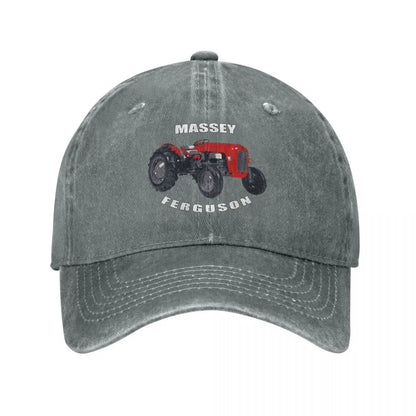 Massey Ferguson Men Women Baseball Cap Machine Distressed Cotton Hats Cap