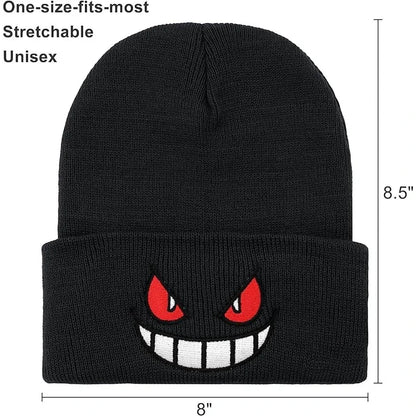 Anime Cap Unisex Daily Hat Adult Kids Cartoon Embroidered Knitted Hat Halloween