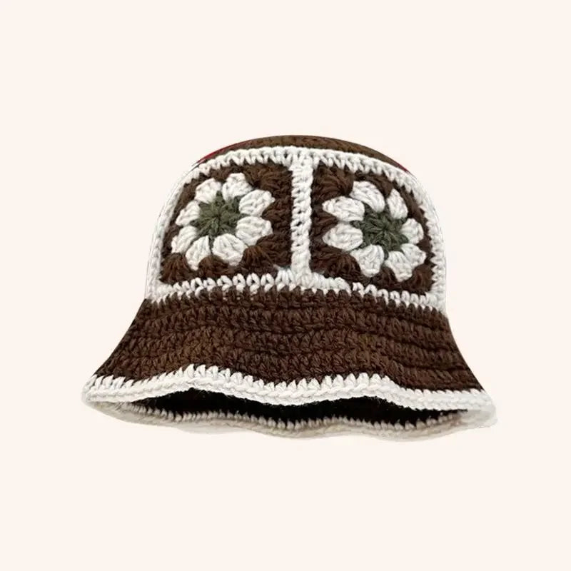 2025 Autumn New Crochet Korean Handmade Bucket Hat