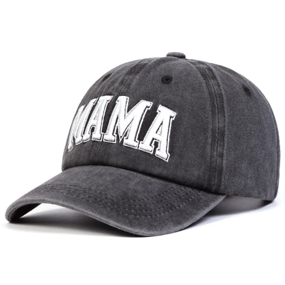 Unisex Parent Child Mama/Mimi Embroidery Wash Baseball Caps