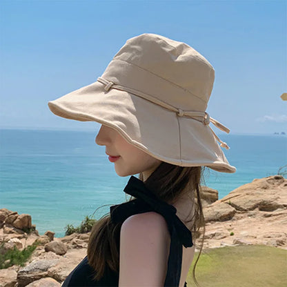Women Tie Bow Fisherman Hat