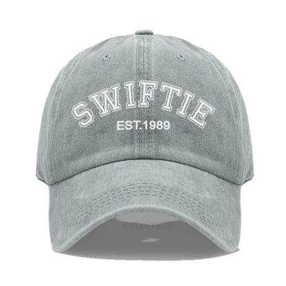 1989 Embroidery Baseball Cap for Men Women Unisex Washed Cotton