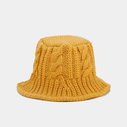 Women's Knitted Bucket Hat - Windproof Winter Fisherman Beanie