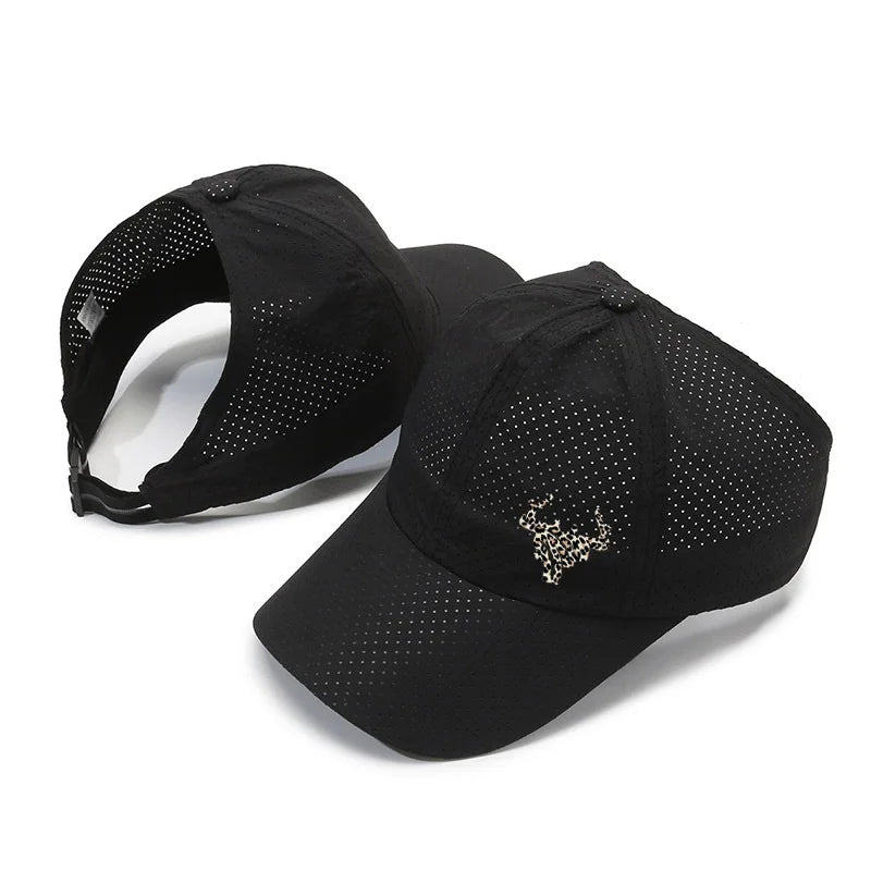 Cool Summer Women Ponytail Sun Caps Hat Female Outdoor Lady Baseball Cap For Women