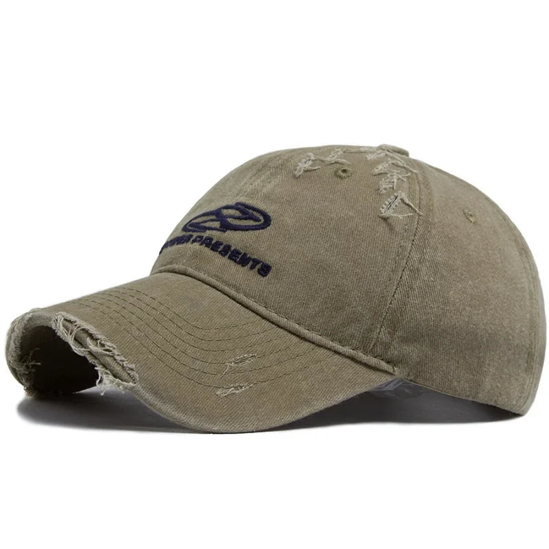American Retro Washed Distressed Women's Baseball Cap