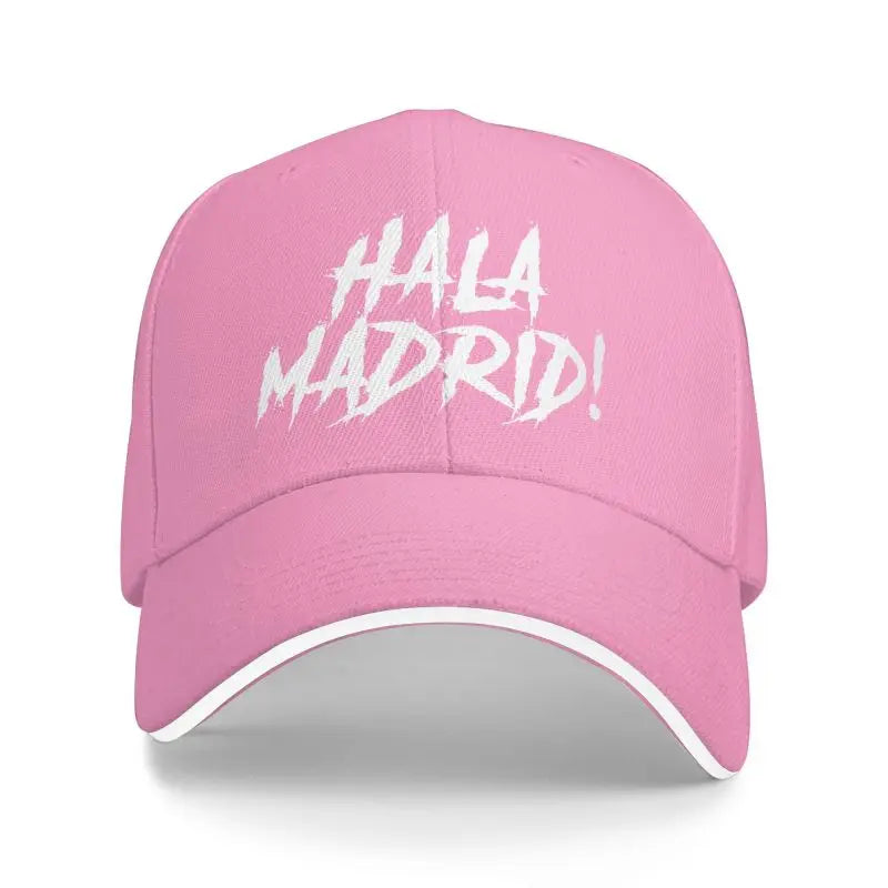 Hala Madrid Letters Print Sandwich Baseball Cap