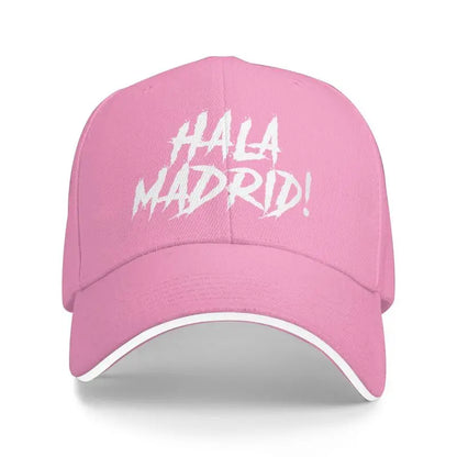 Hala Madrid Letters Print Sandwich Baseball Cap