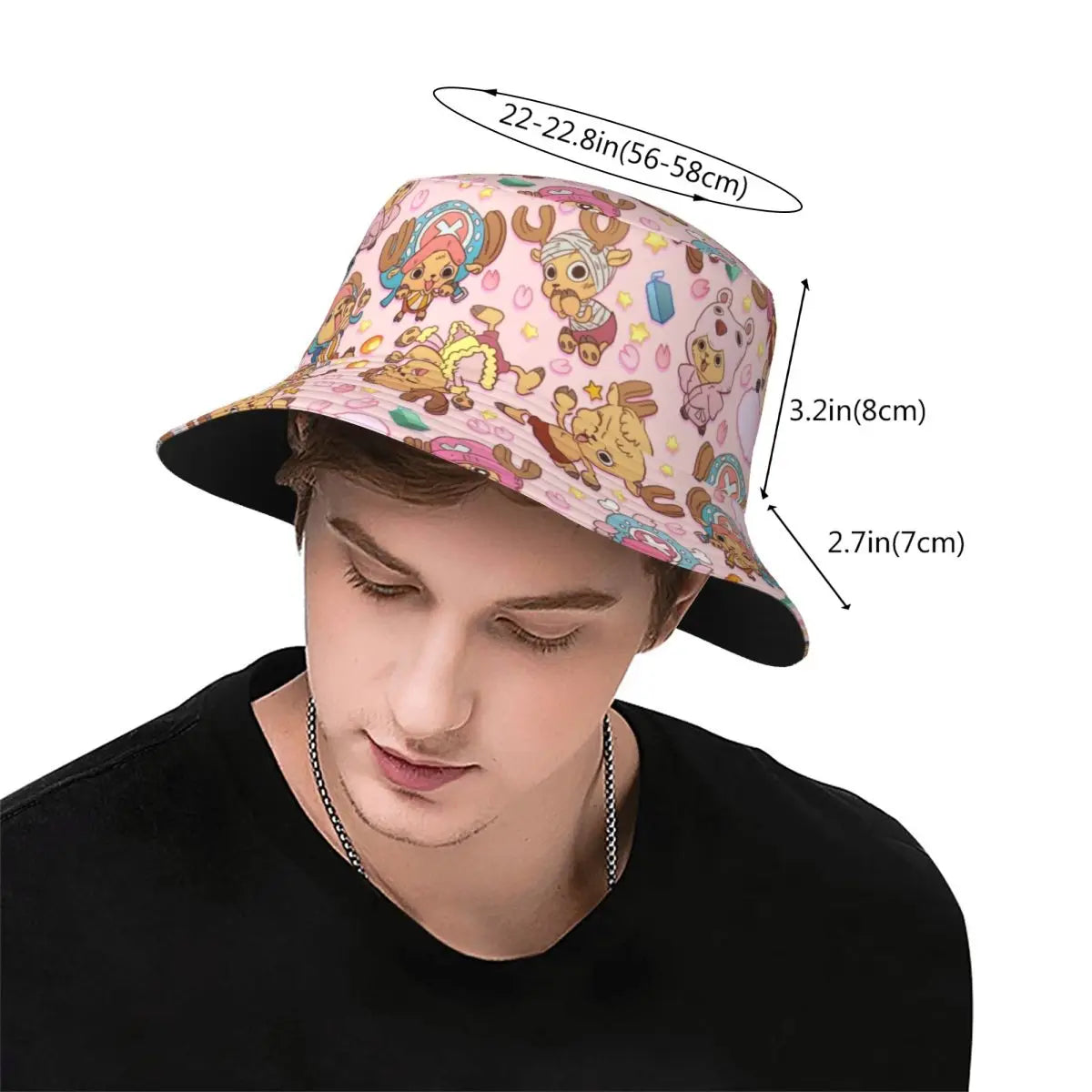 One Piece Tony Tony Chopper Bucket Hat Beach Hatwear Accessories Fishing Cap