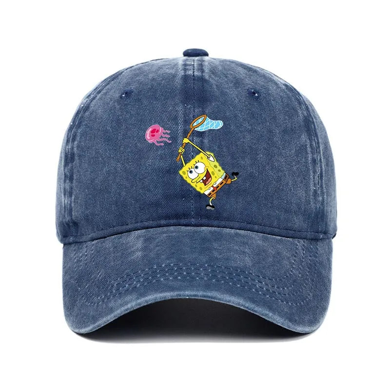 Fashion Cute SpongeBobs Baseball Cap Movie Cartoon Role Adult Men Women