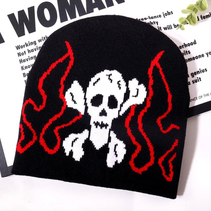 Skull Halloween 2026 Knitted Hats Women's Jacquard Hats