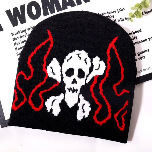 Skull Halloween 2026 Knitted Hats Women's Jacquard Hats