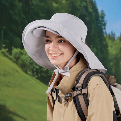 Spring Summer Outdoor Double Large Roof Sunscreen Hat