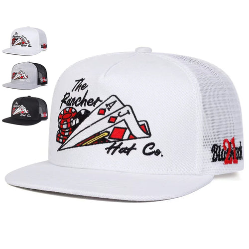 Unisex Poker Embroidery Hip-hop Net Hats Spring Summer