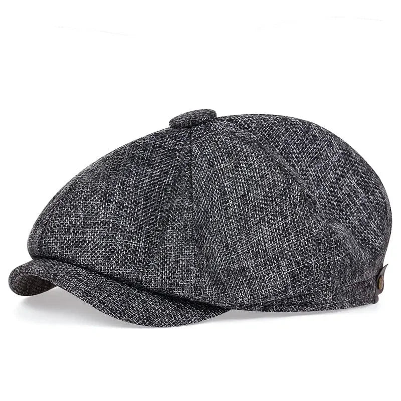 New Men Casual Newsboy Hat Spring Summer Thin Retro Beret Hat