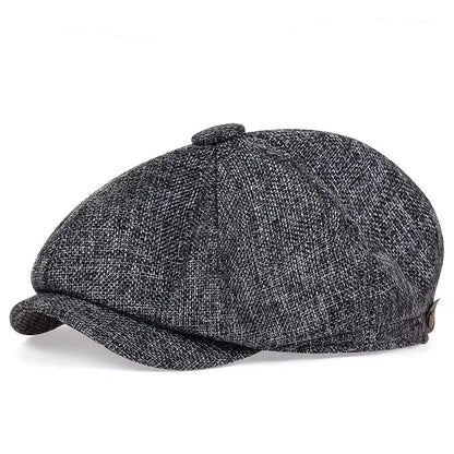 New Men Casual Newsboy Hat Spring Summer Thin Retro Beret Hat