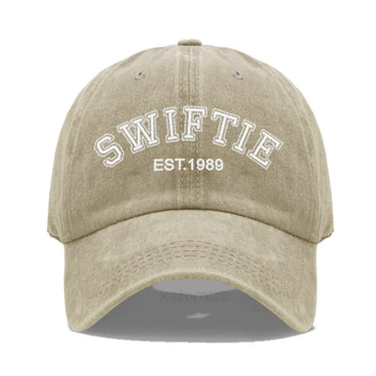 1989 Embroidery Baseball Cap for Men Women Unisex Washed Cotton