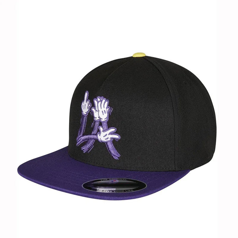 White Embroidered Prayer Hands Cap