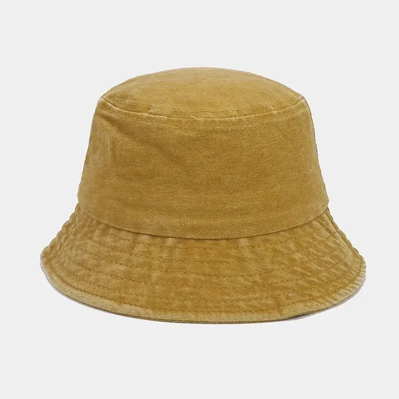 Kids Baby Washed Denim Cotton Bucket Hat Boy Girls Caps