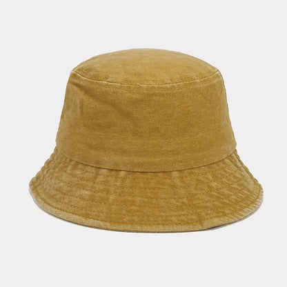 Kids Baby Washed Denim Cotton Bucket Hat Boy Girls Caps