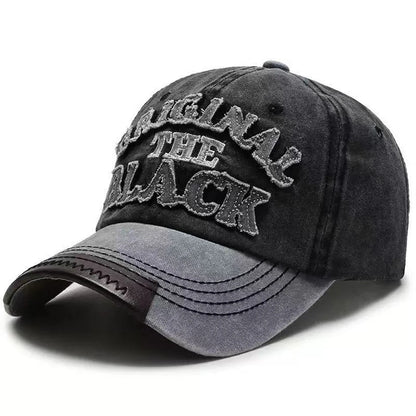 Unisex The Black Water Wash Embroidery Baseball Caps Spring Autumn Sports Cap