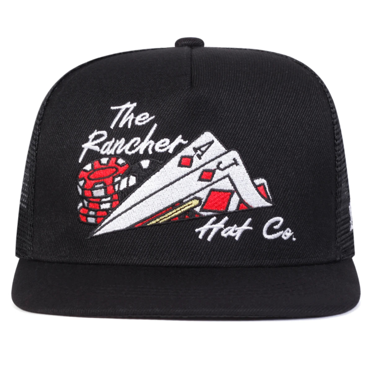 Unisex Poker Embroidery Hip Hop Net Hats Adjustable Casual Snapback Baseball Caps Outdoor Sunscreen Hat