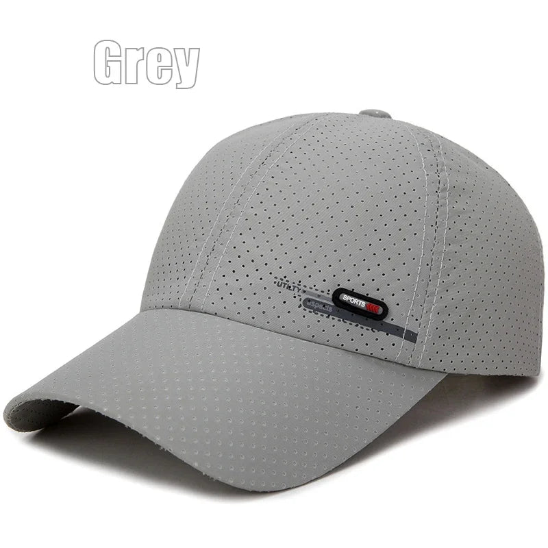 Summer Breathable Perforated Quick-Drying Hat For Men