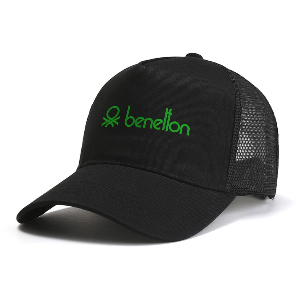 Benetton Letter Print Baseball Cap Man