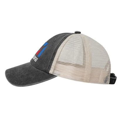 Custom Cessna Logo Print Mesh Back Baseball Cap Low Profile Trucker Hat Cotton Denim Caps Sun Visor Hat