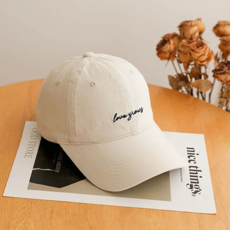 Retro Letter Embroidered Baseball Cap