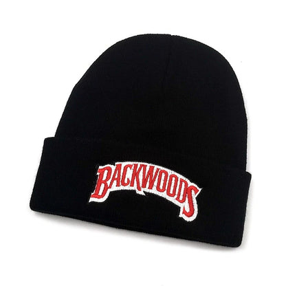 Embroidered "Backwoods" Butterfly Knitted Hat, Suitable For Men And Women