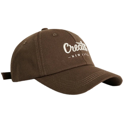 Fashion Letter Embroidery Hole Sunscreen Baseball Cap