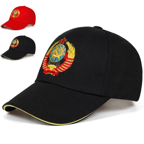Unisex CCCP National Emblem Embroidery Baseball Caps Spring Autumn