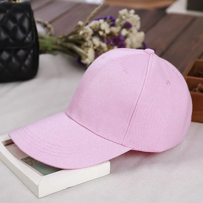 Fashion Retro Solid Color Men and Women Universal Baseball Cap