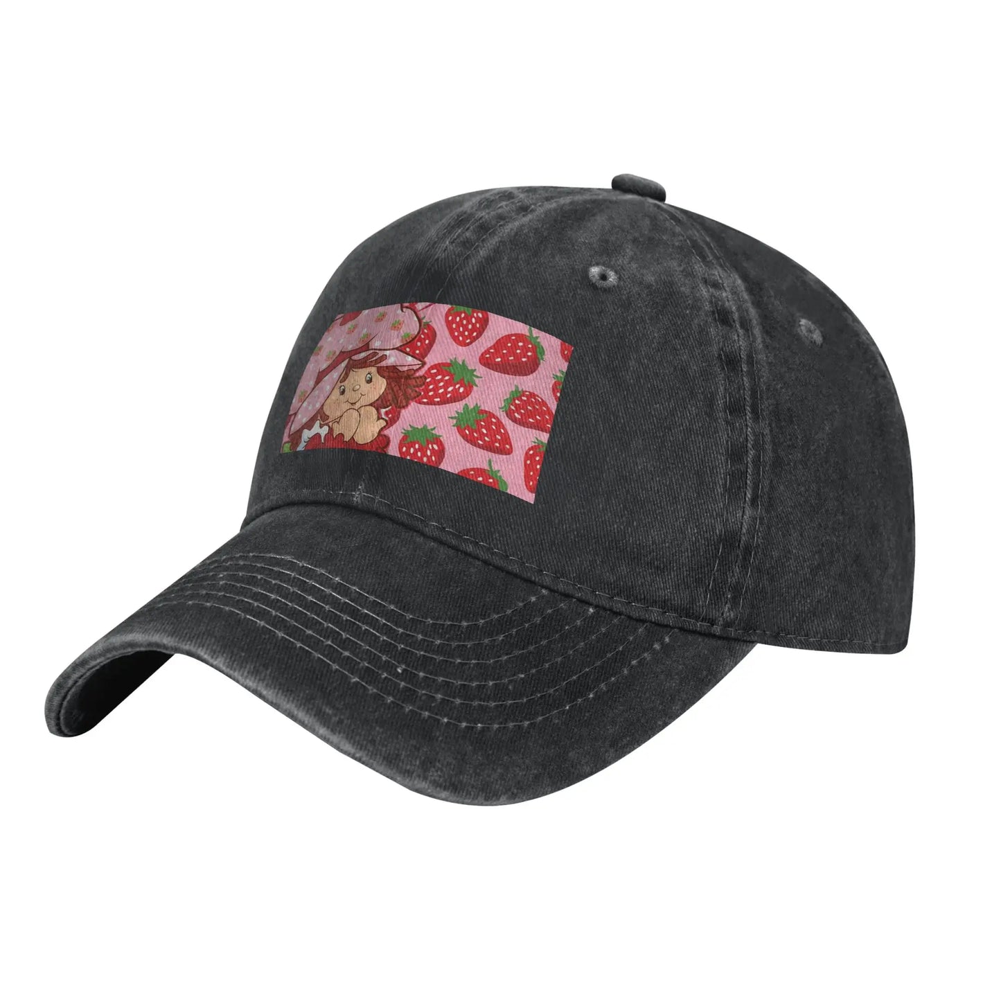 Like Strawberry Short Cake Denim Baseball Caps Snapback Baseball Hats