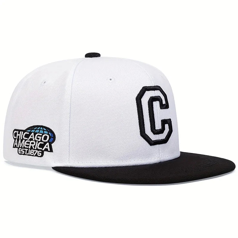 Unisex Chicago Embroidery Baseball Cap Cotton Snapback Hats