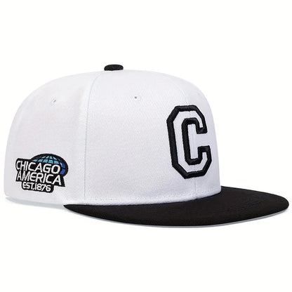 Unisex Chicago Embroidery Baseball Cap Cotton Snapback Hats