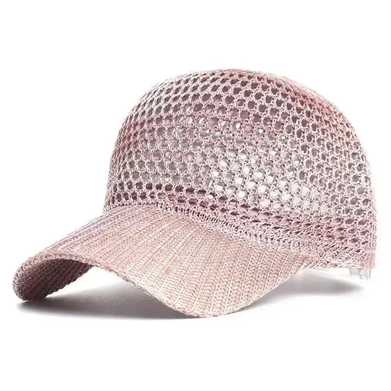 Men Fishing Hat Summer Full Mesh Baseball Cap