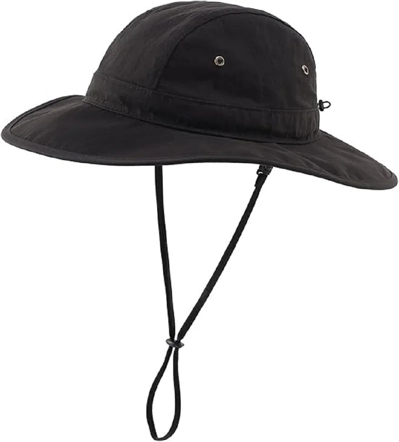 Men's Women Boonie Sun Hat Wide Brim Adjustable Breathable Cotton Safari Hat