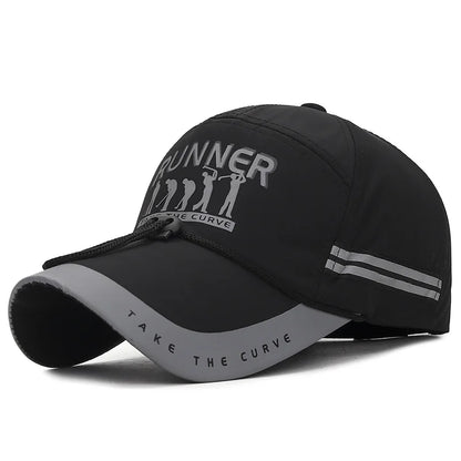 Men's Peaked Cap Breathable Sports Cap Long Brim Sunscreen Baseball Cap For Men Fashion