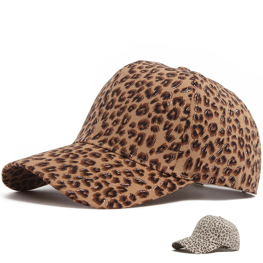 Summer New Women Baseball Cap Fashion Leopard Print Snapback