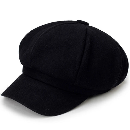Woolen Solid Color Beret Fashion Outdoor Cotton Hat