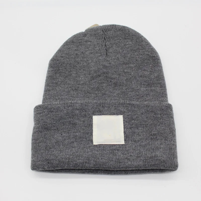 Multicolored Label Embroidery Workwear Woolen Hats Men Outdoor Keep Warm Cap