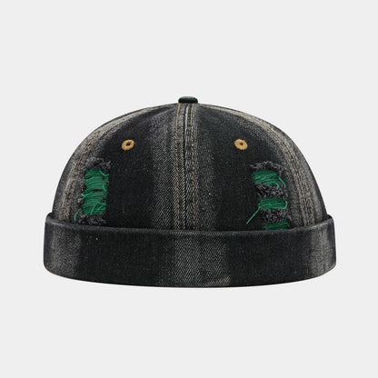 Broken Hole Landlord Hats Men's Street Hip-Hop Hats