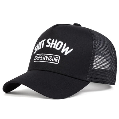 Unisex Ship Show Letter Embroidery Baseball Net Caps Spring and Summer