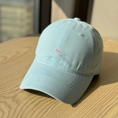 Embroidery Sun Hat Cotton Baseball Cap