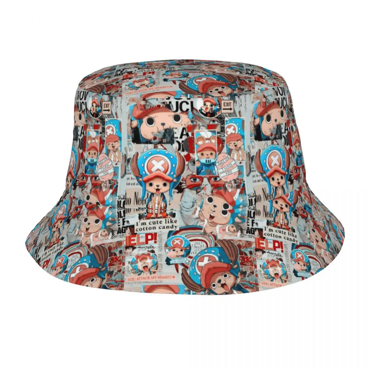 Women Men Bucket Hat Cosplay Tony Tony Chopper Spring Picnic Headwear Outdoor Fishing Fisherman Caps